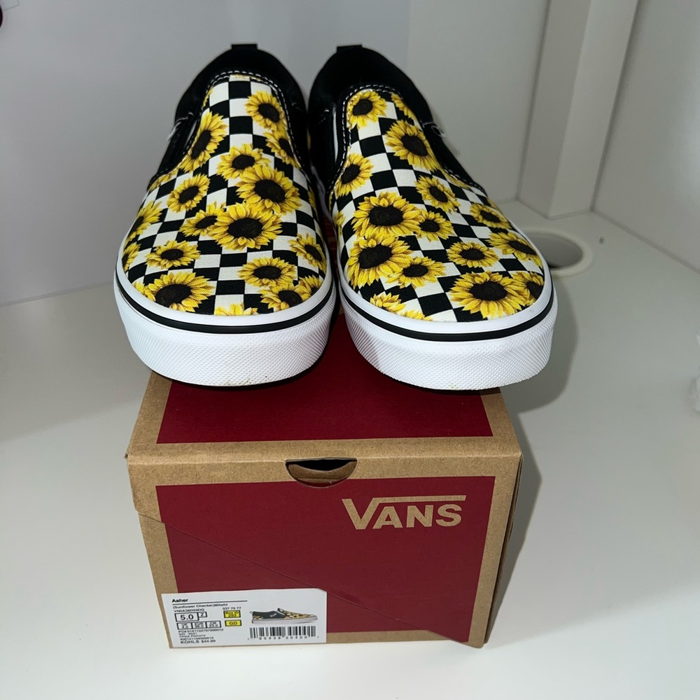 Sunflower Vans Size 7 Womens